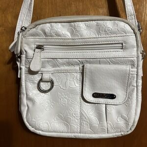 MultiSac White Floral Purse – Organizer Style